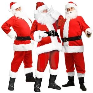 Mens Santa Claus Costume Set